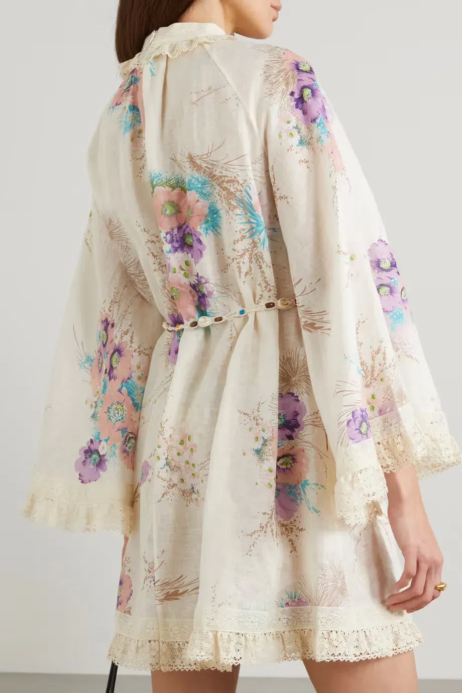 zimmermann jude lace trim swing dress Zimmermann Jude Lace Trim Swing Dress Floral Size 1 / Au 10