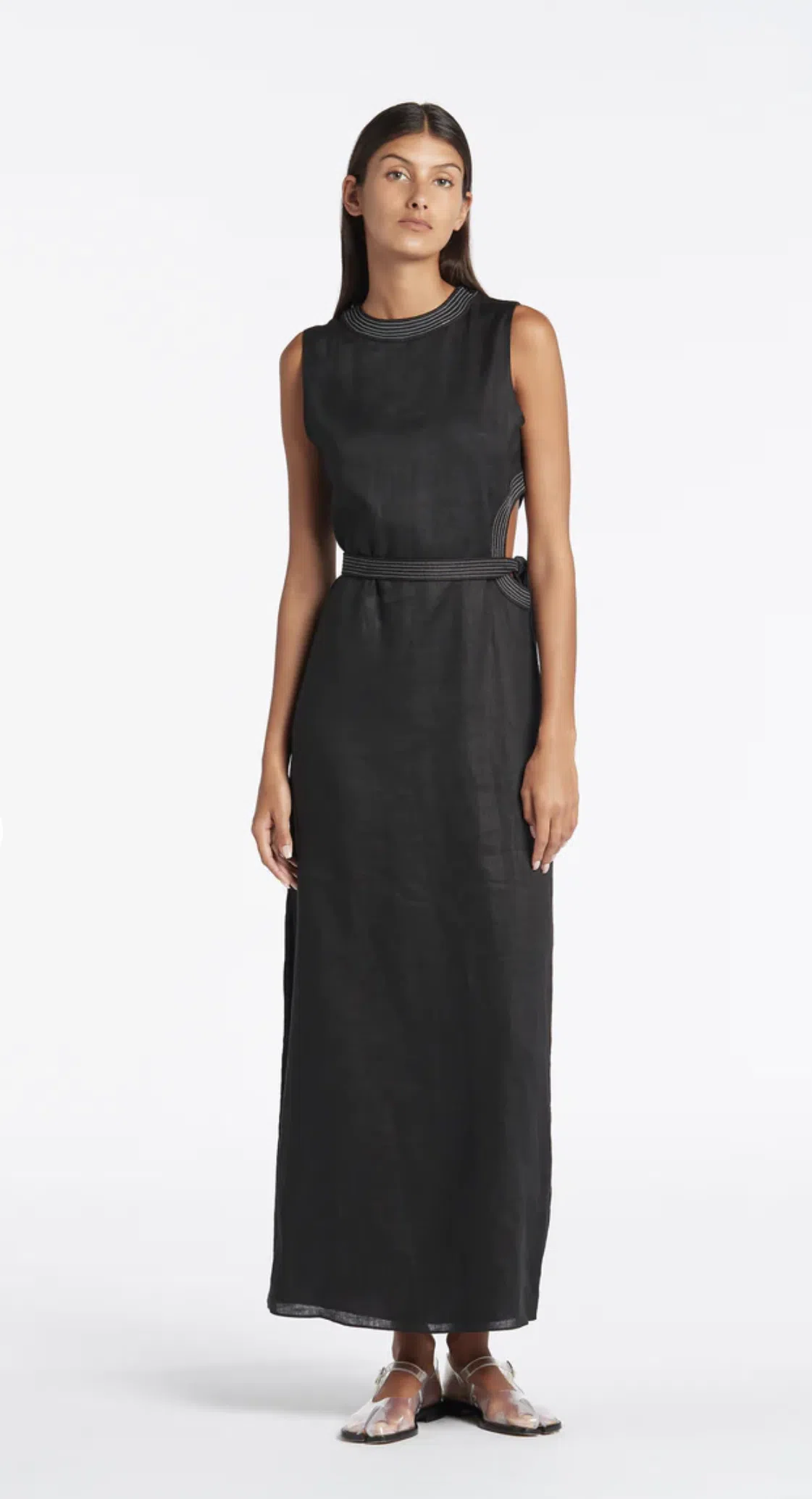 Sir the Label Vilma Cut Out Midi Dress Black Size 1 / AU 8 | The Volte