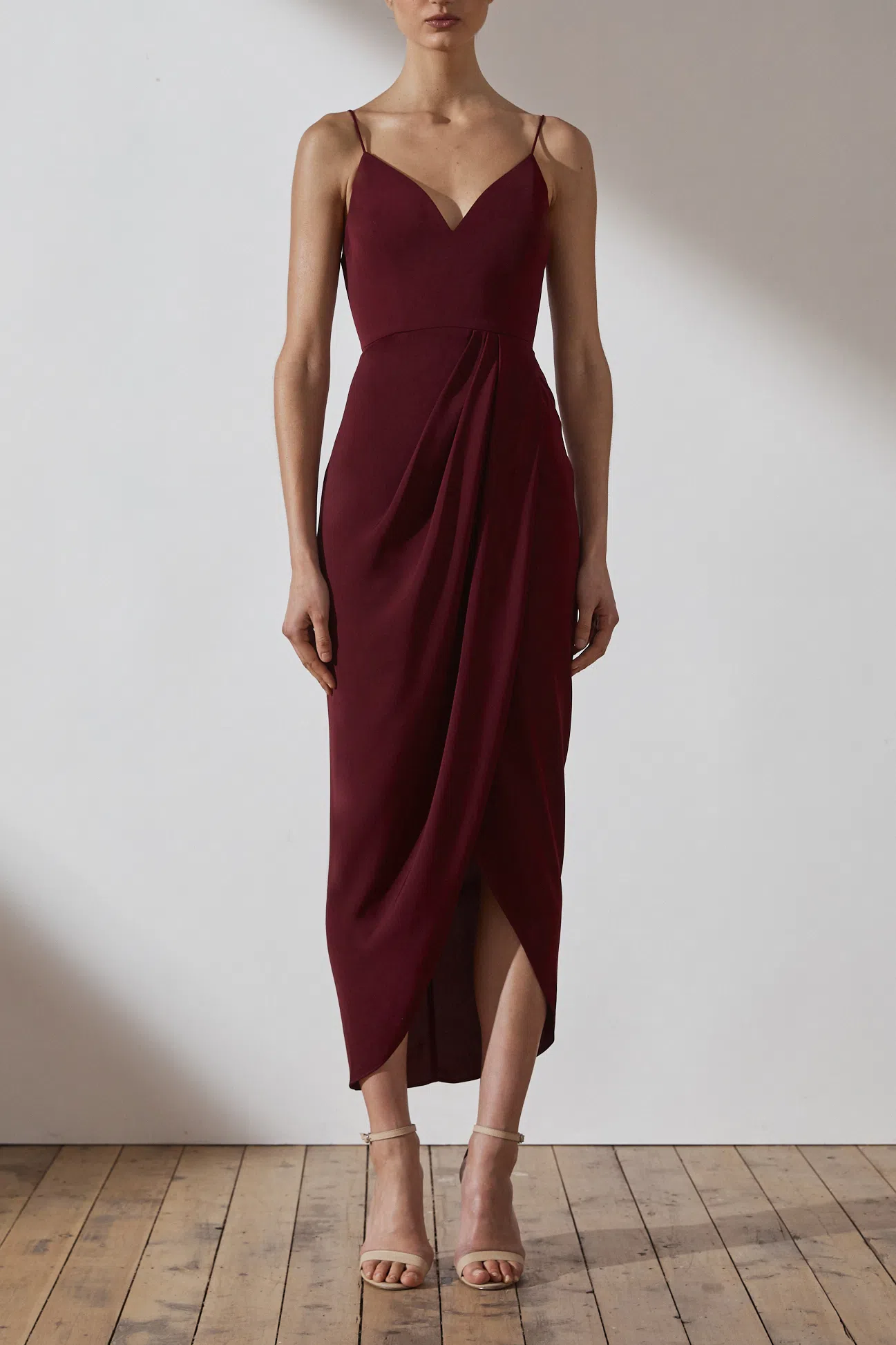 Shona Joy Core Cocktail Dress Burgundy Size 8 | The Volte