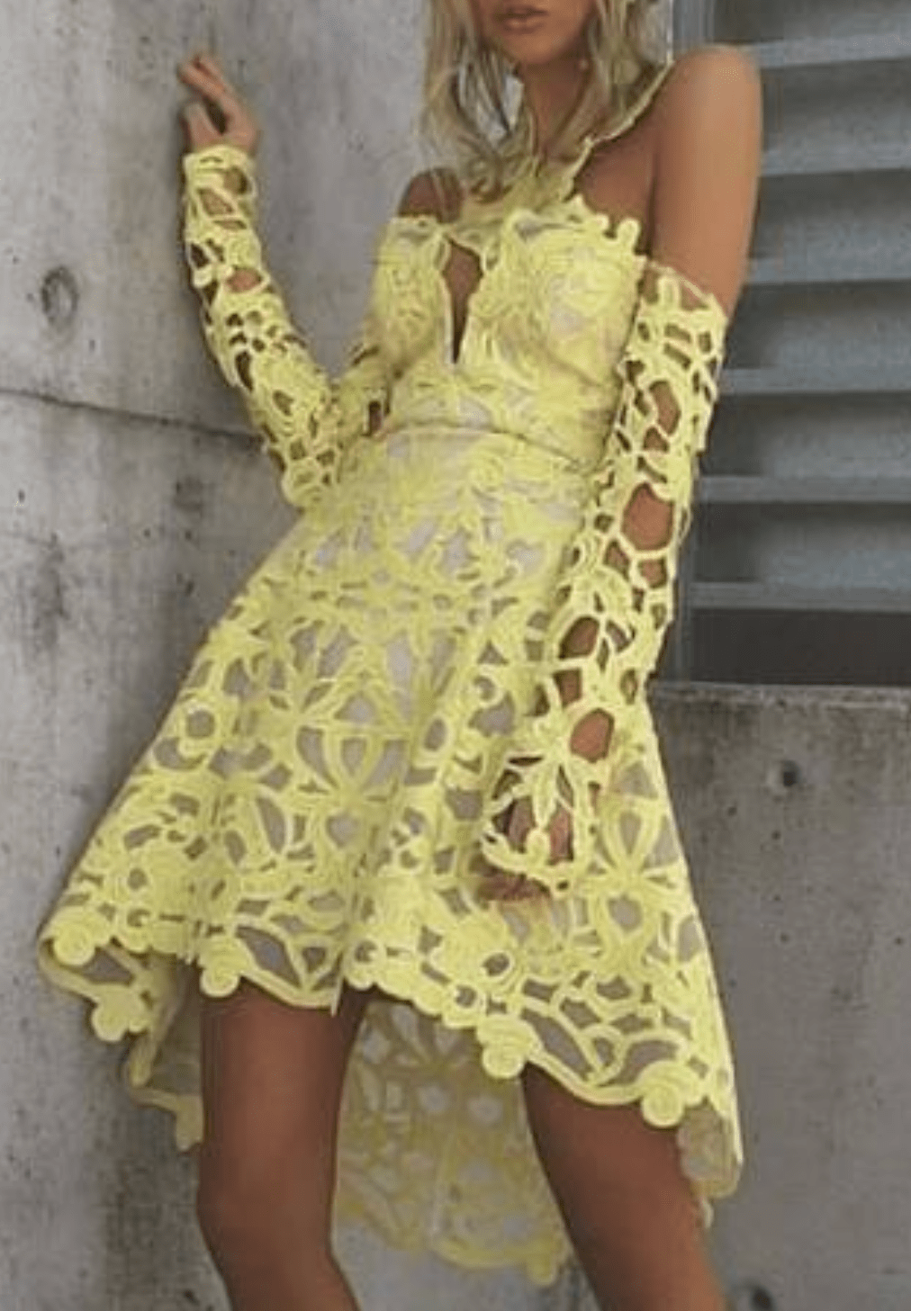 rebecca vallance zinnia mini dress Rebecca Vallance Zinnia Mini Dress Yellow Size 8