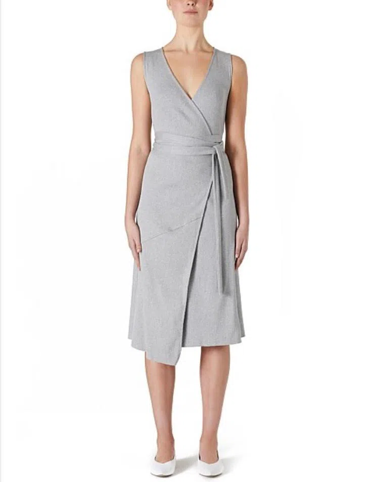 Viktoria and Woods Paloma Wrap Dress Grey Size 8 | The Volte