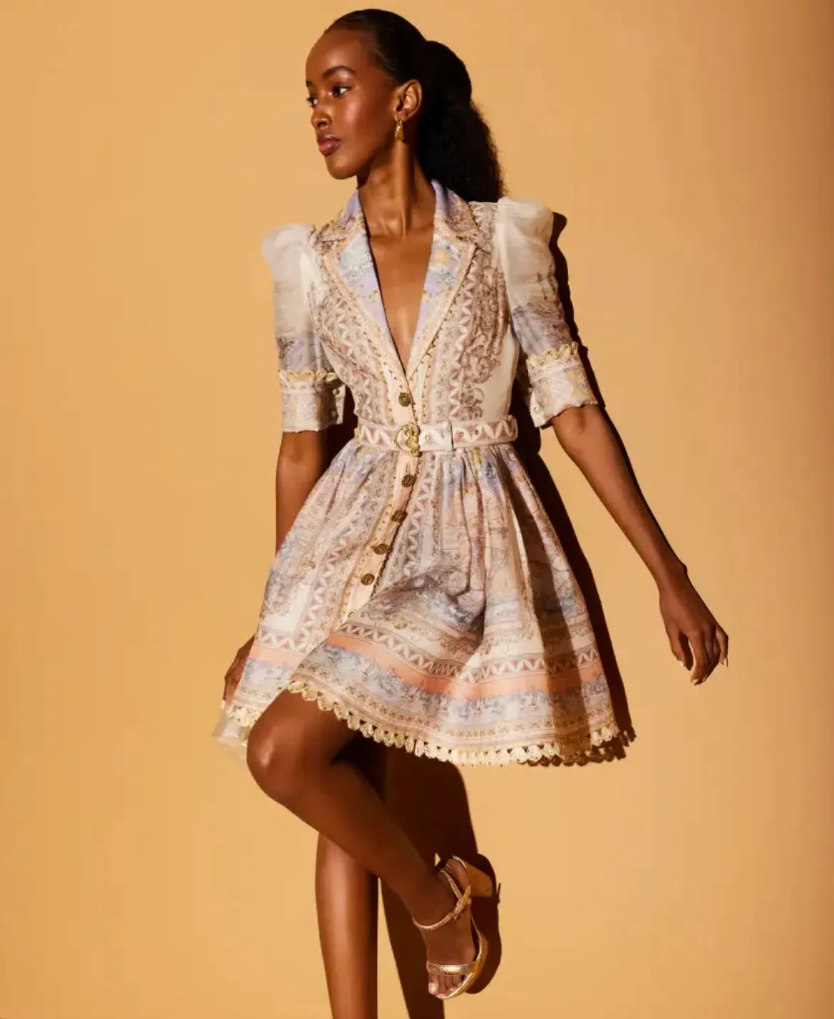 high tide midi shirt dress for woman Women's Shelbi Midi.Stretch Poplin (98% Cotton Zimmermann HIGH TIDE MINI SHIRT