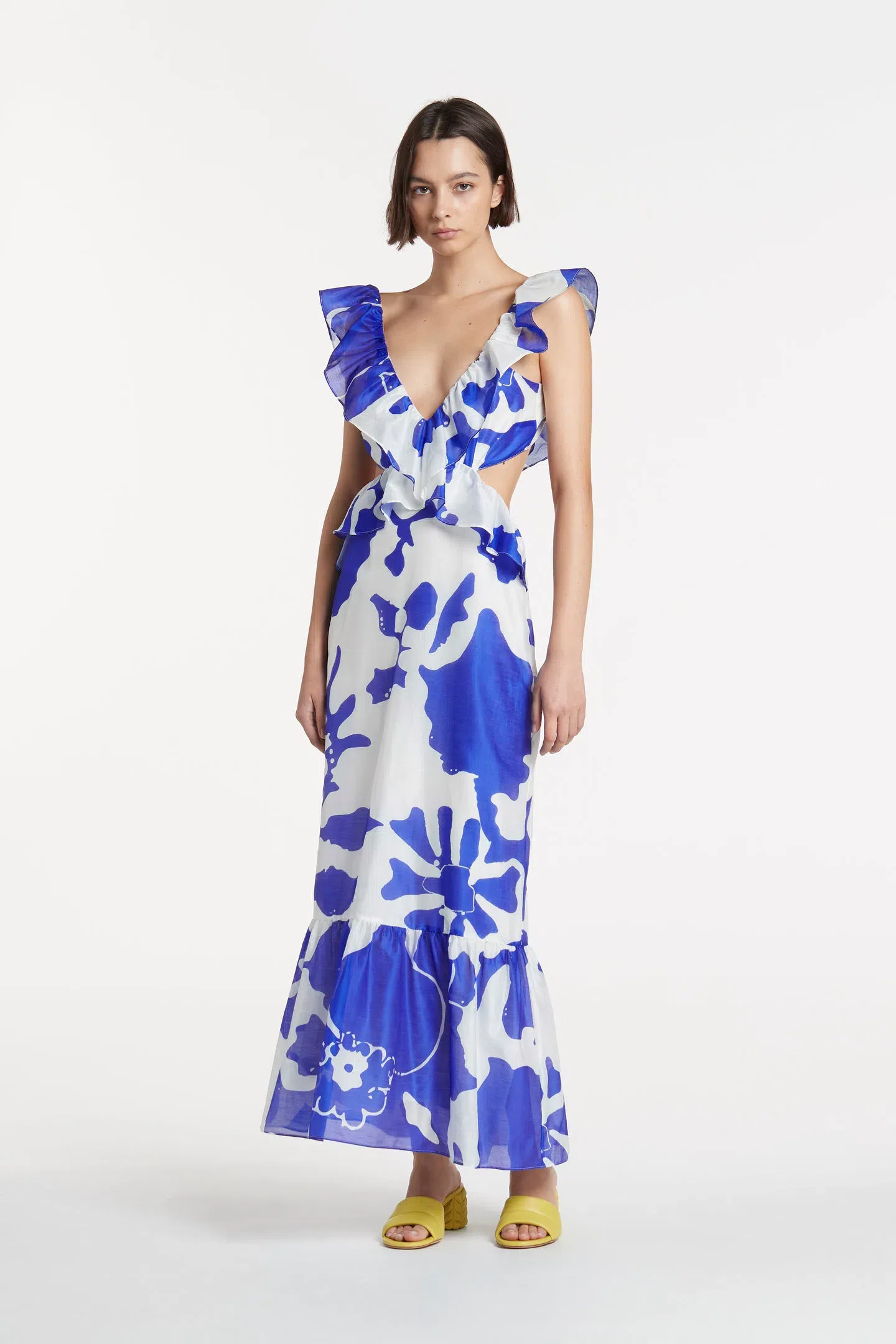 blue dress for baby girl Sir the label Azul Maxi Dress