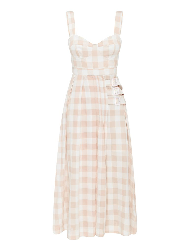 alice mccall pink moon dress Alice McCall Moon Landing Mini Dress in Chai Latte
