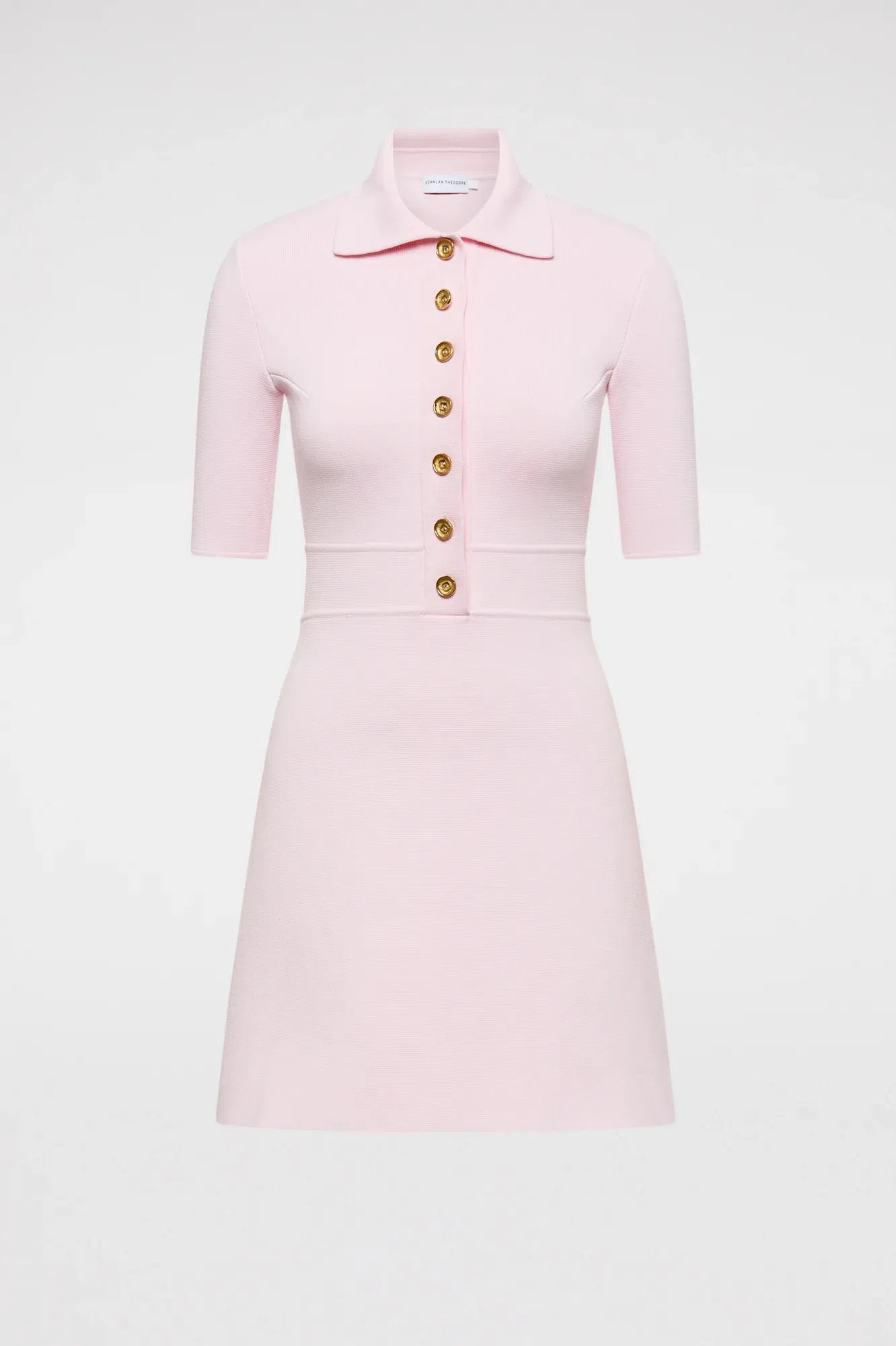 endless rose knit dress Shank Button Knit Mini Dress