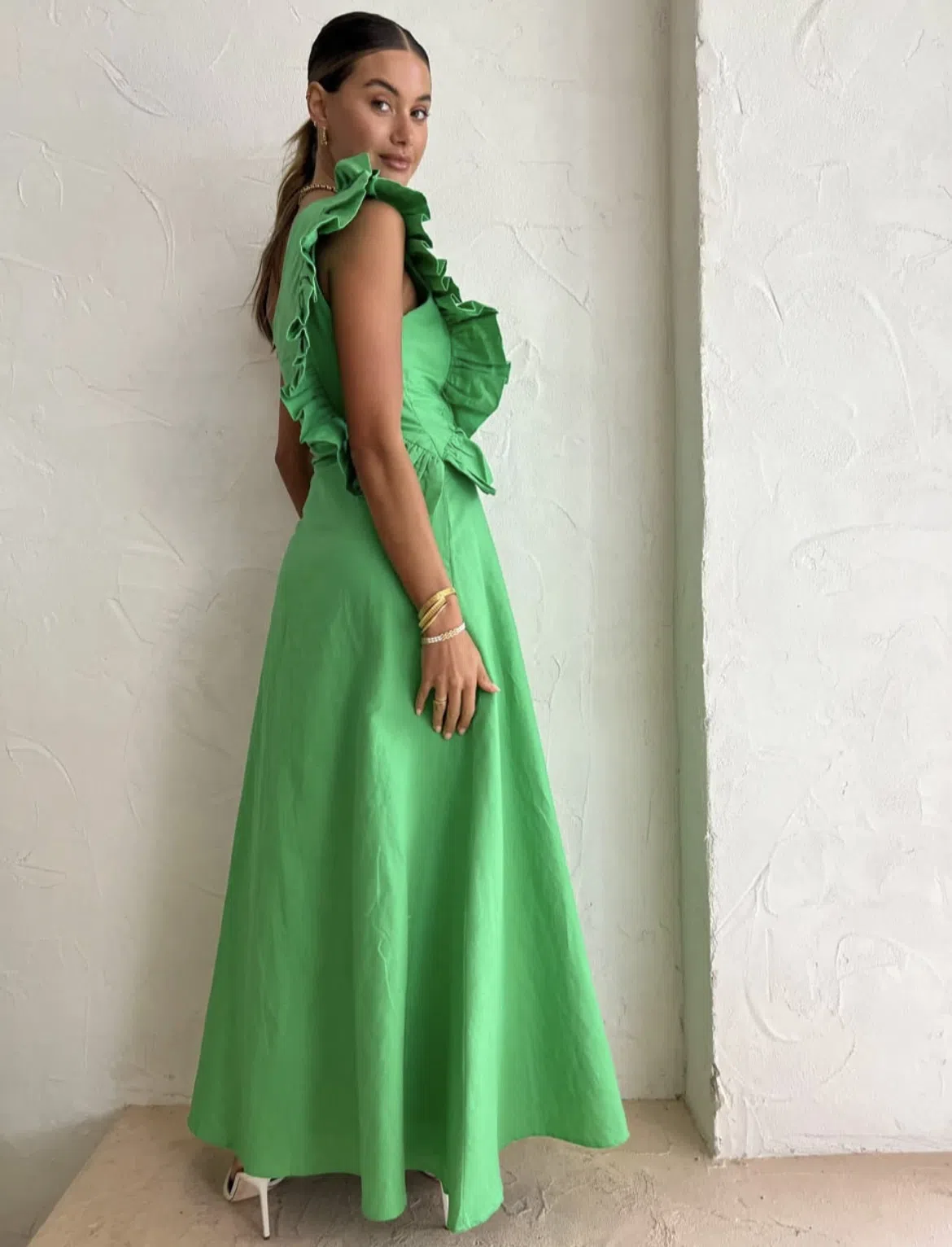 By Nicola Adrift Midi Dress in Parakeet Green Size 8 | The Volte By Nicola Adrift Midi Dress in Parakeet Green Size 8 | The Volte
