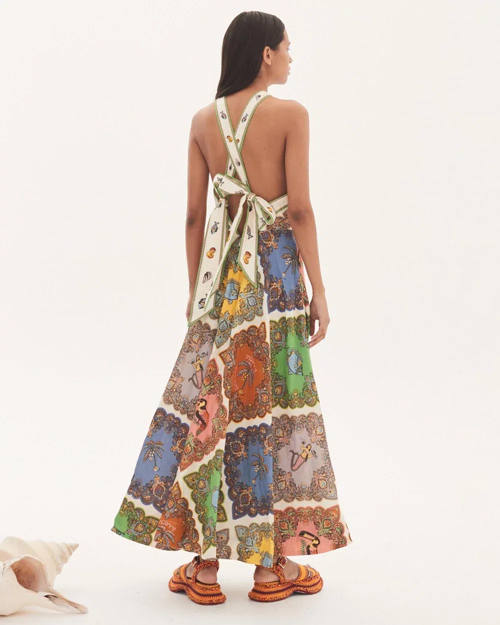 Alemais Trippy Troppo Halter Midi Dress Multi Size 12 | The Volte Alemais Trippy Troppo Halter Midi Dress Multi Size 12 | The Volte