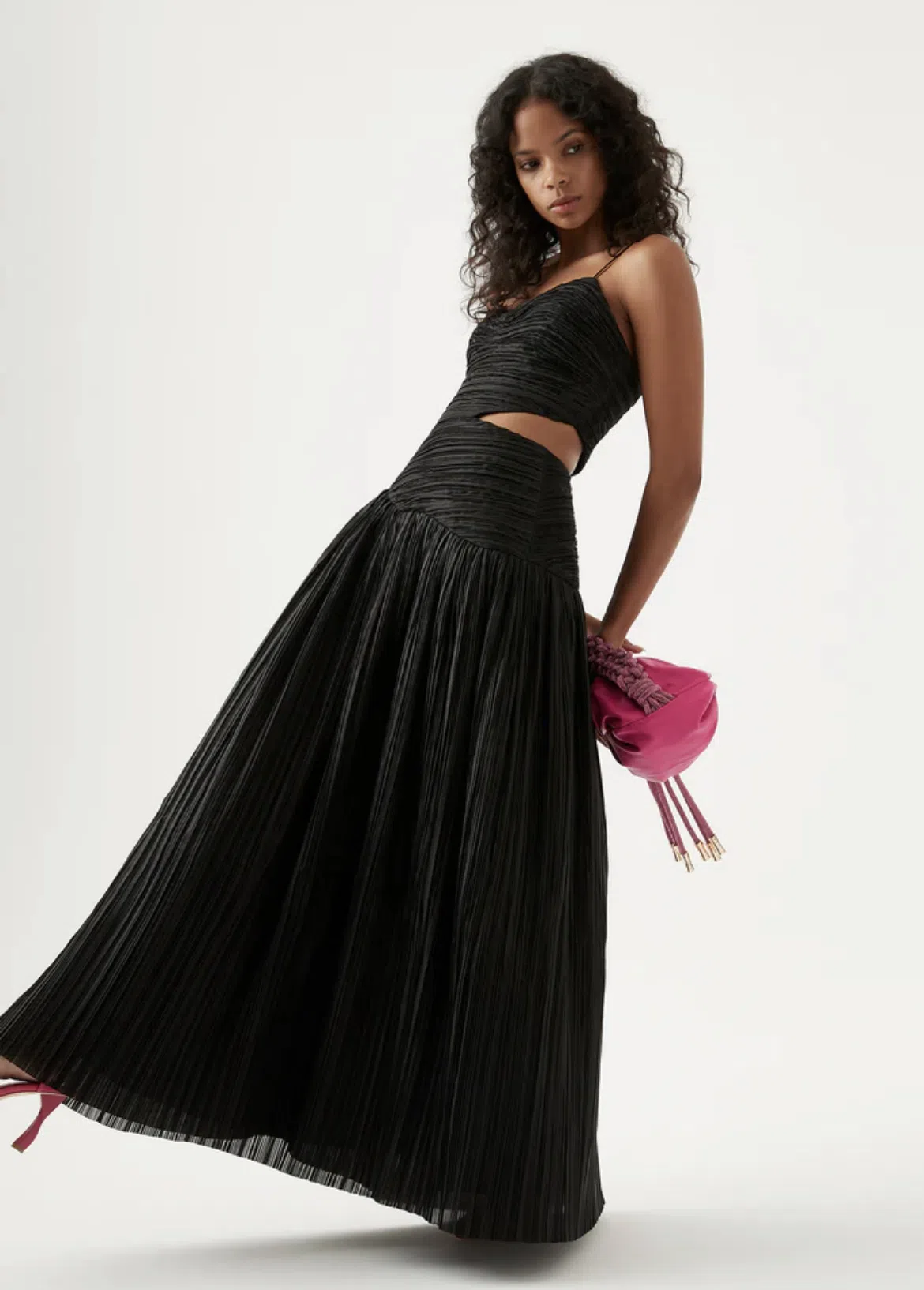 aje black maxi dress Elations Knit Maxi Dress-BLACK / XXS main image 0