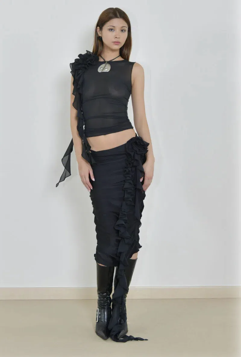 Fanci Club Bloody Groom Top Black Size AU 6 The Volte