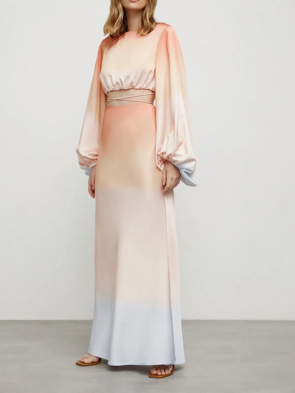 aje cloudburst midi dress Aje Cloud Burst Midi Dress