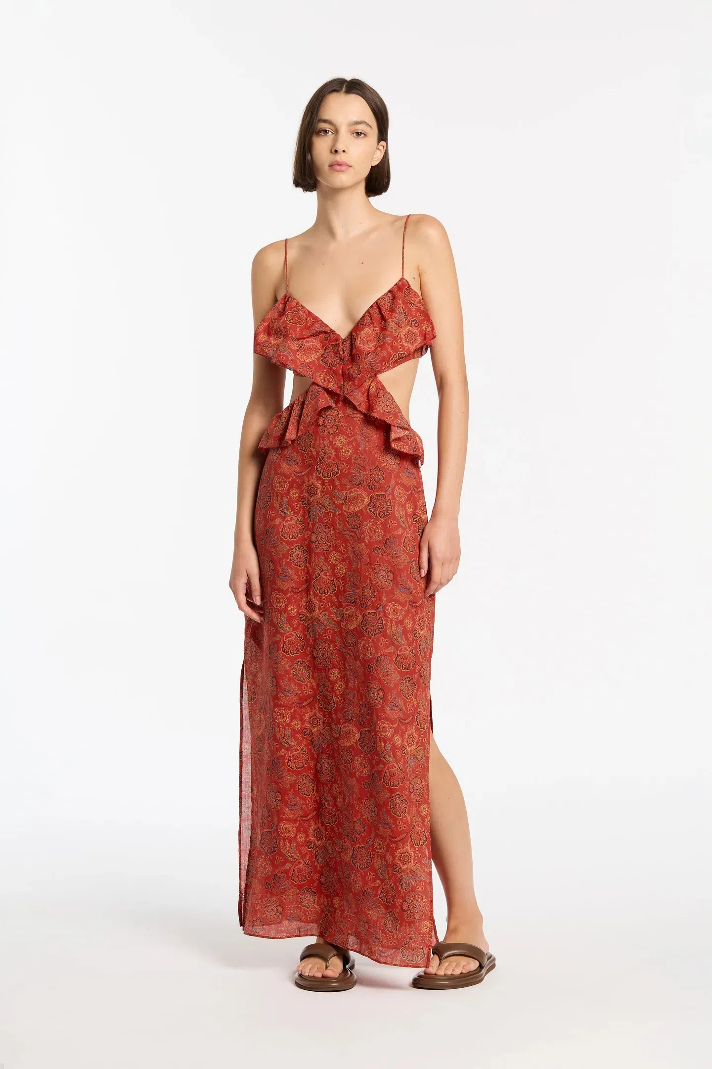 fitted lace wedding dress SIR Red Jacques mesh maxi dress UK XS