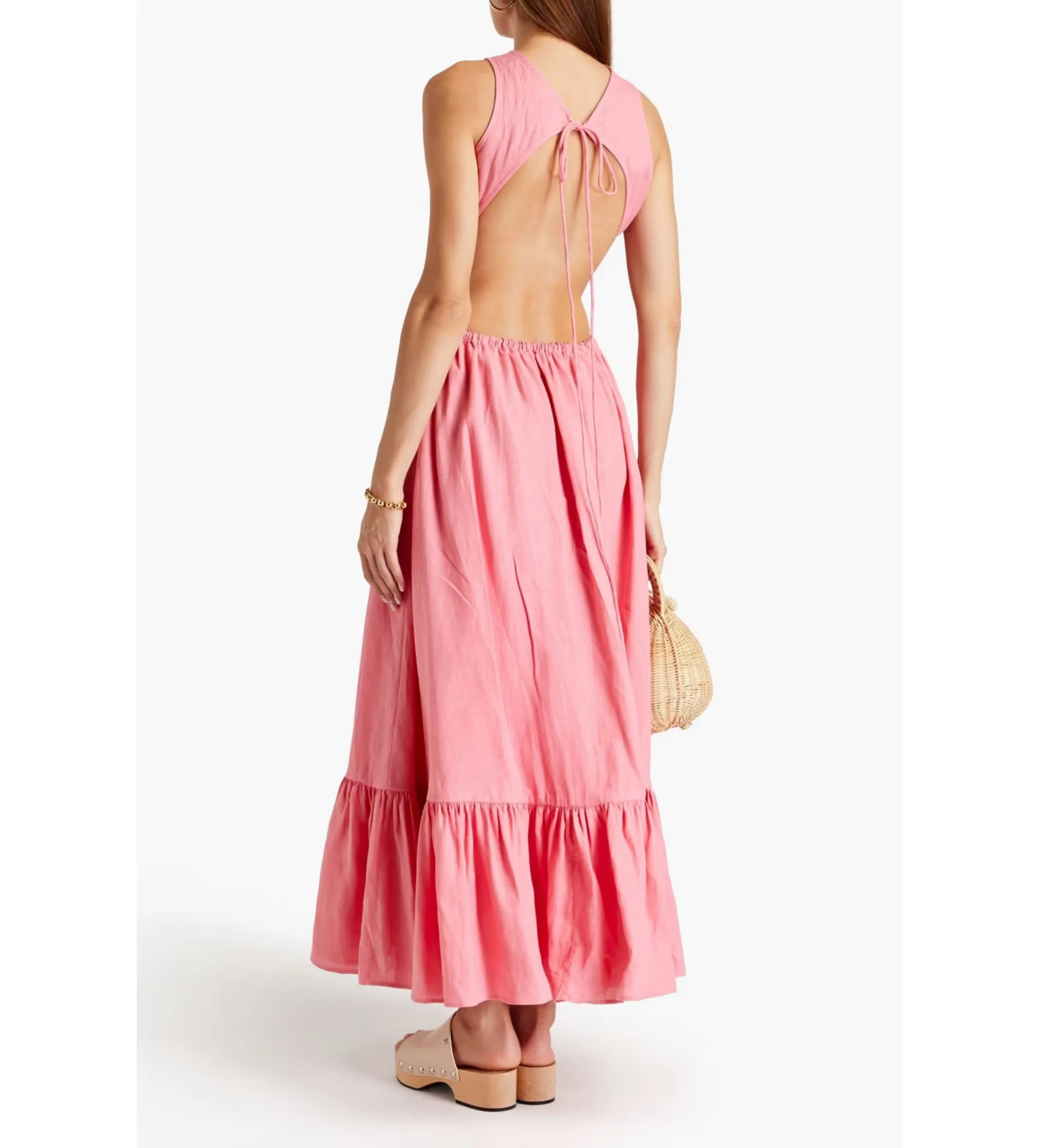 Leo Lin Flamingo Cut Out Dress Pink Size 10 | The Volte