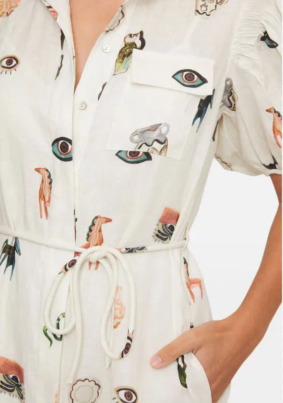 white leather midi dress Linda