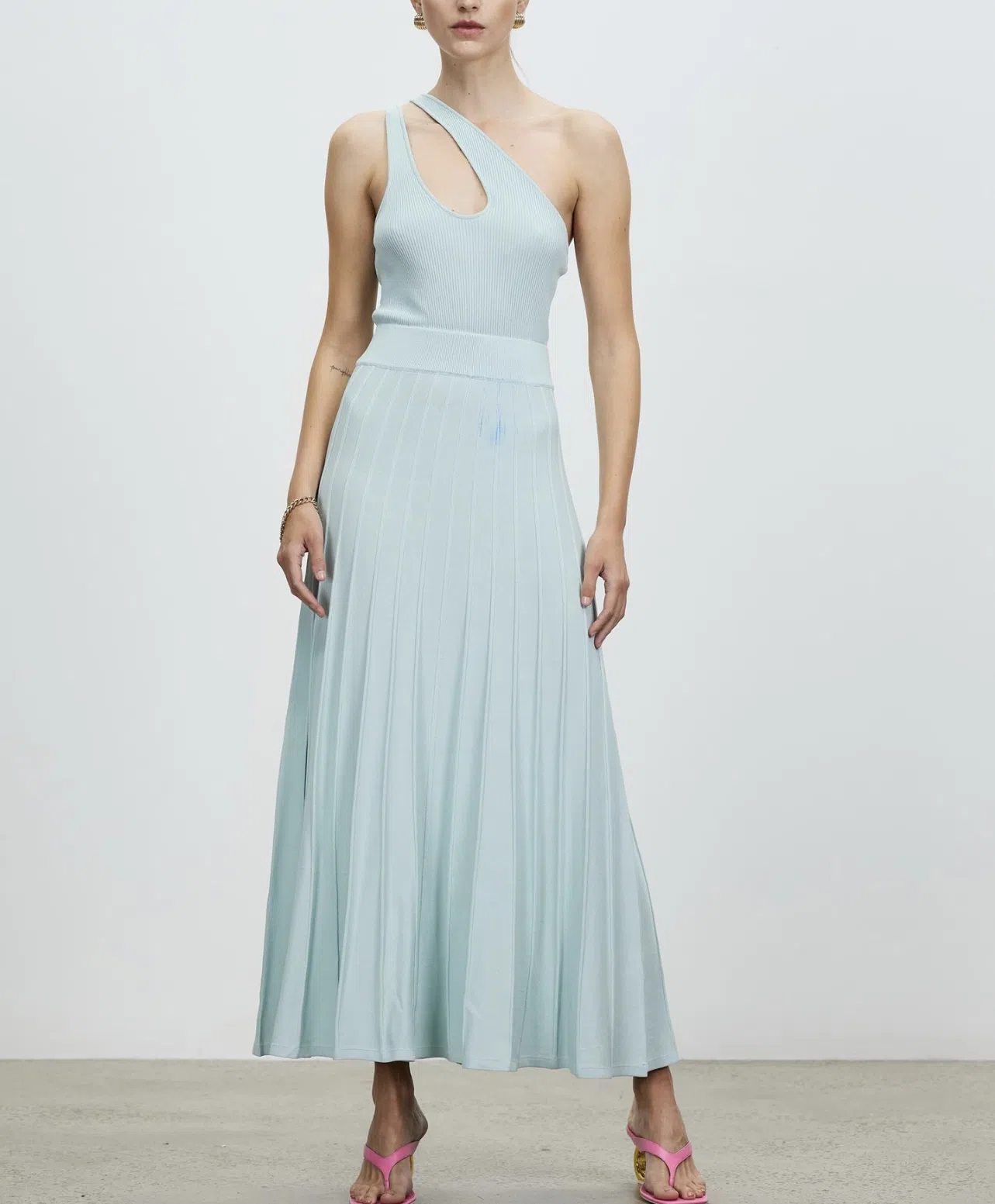 knee length dresses for ladies Cedar City Maxi Dress in Mint/Mint main image 1