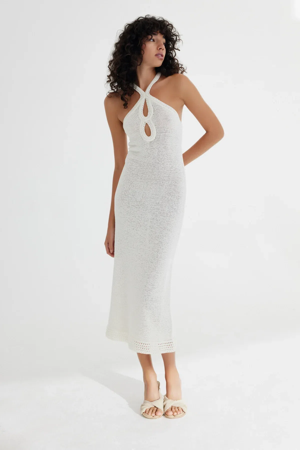 knee length dresses for ladies Petal & Pup Women's Saoirse Maxi Dress - White main image 0