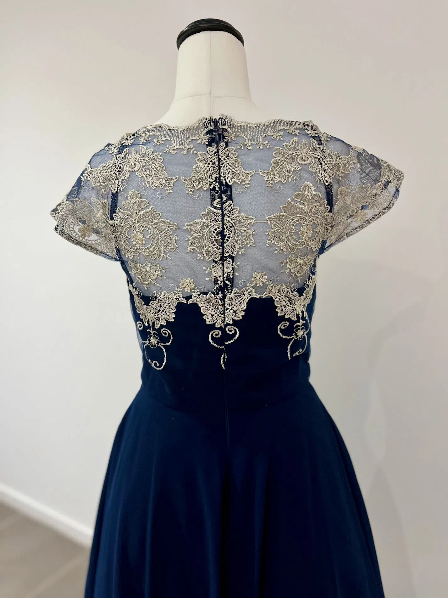 knee length dresses for ladies Vintage Inspired Rococo Pale Blue Brocade Dress - 18 Century Gown main image 1