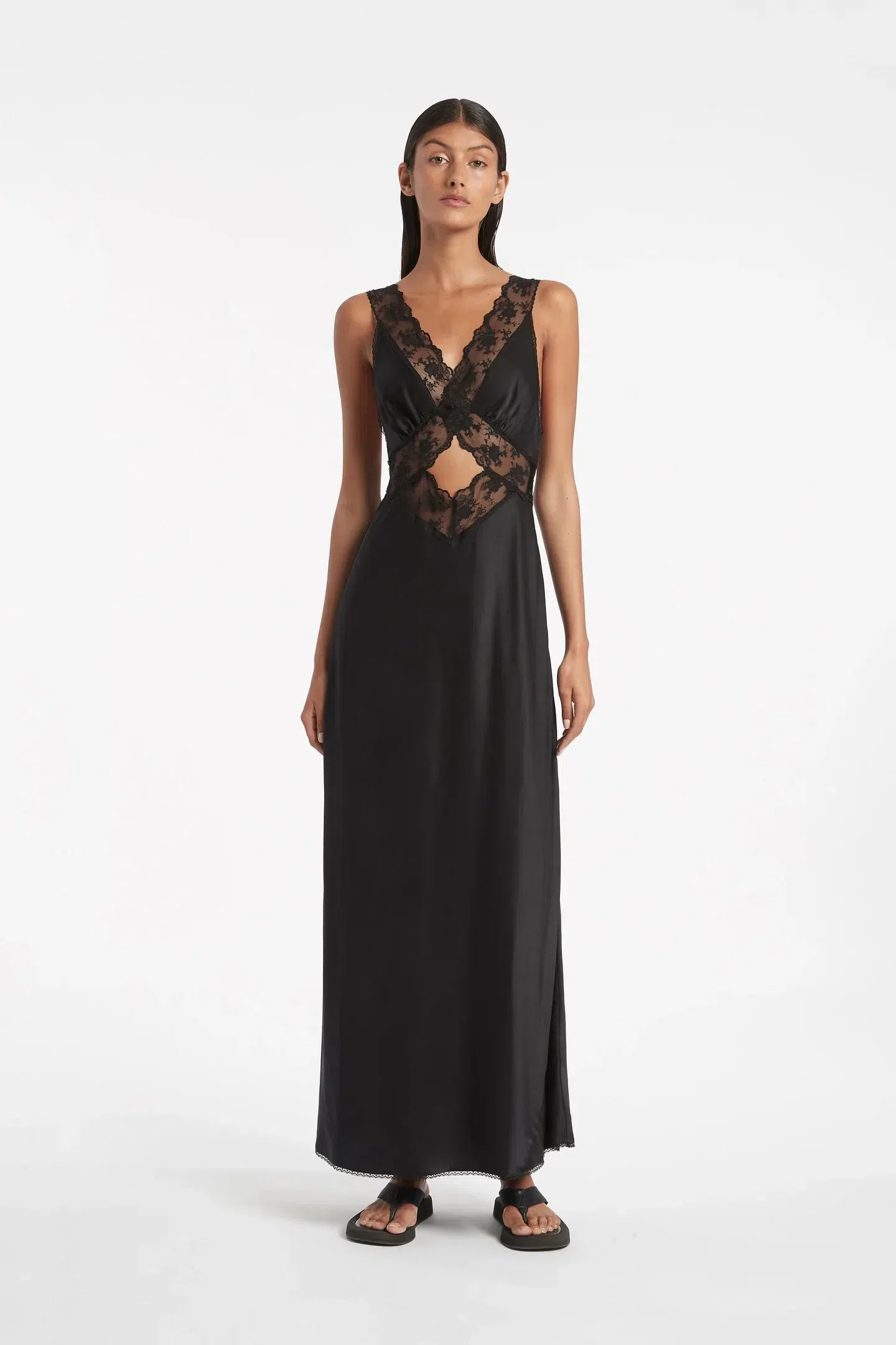 Sir The Label Aries Cut Out Lace Dress Gown Black Size 1 / Au 8 | The Volte Sir The Label Aries Cut Out Lace Dress Gown Black Size 1 / Au 8 | The Volte