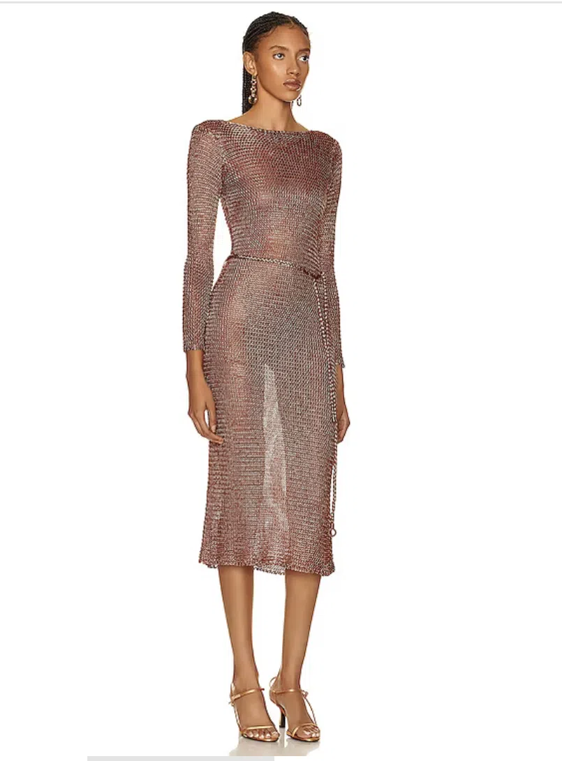 Shona Joy La Lune Lace Back Maxi Dress Copper Size 8 | The Volte