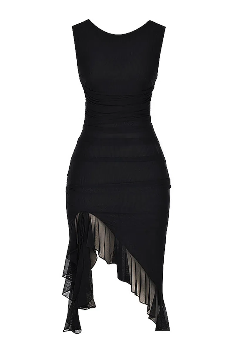 House of CB Mistress Rocks Ruffle Midi Dress Black Size XL / AU 14 | The Volte House of CB Mistress Rocks Ruffle Midi Dress Black Size XL / AU 14 | The Volte