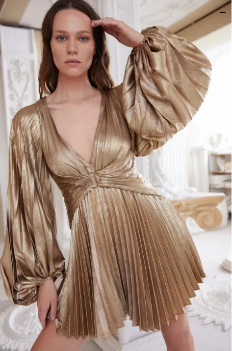 astr gold mini dress ASTR the Label Dannie Dress in Yellow