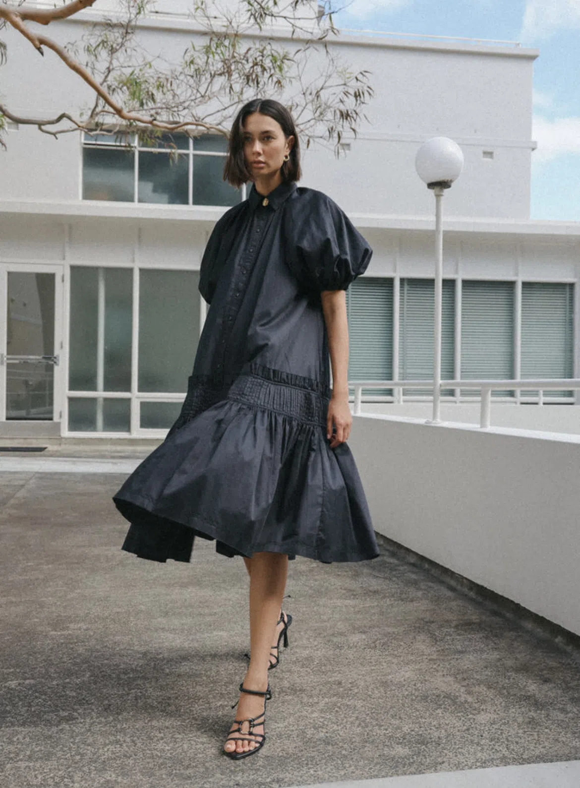 knee length dresses for ladies Amun Midi Smock Dress | Disturbia main image 0