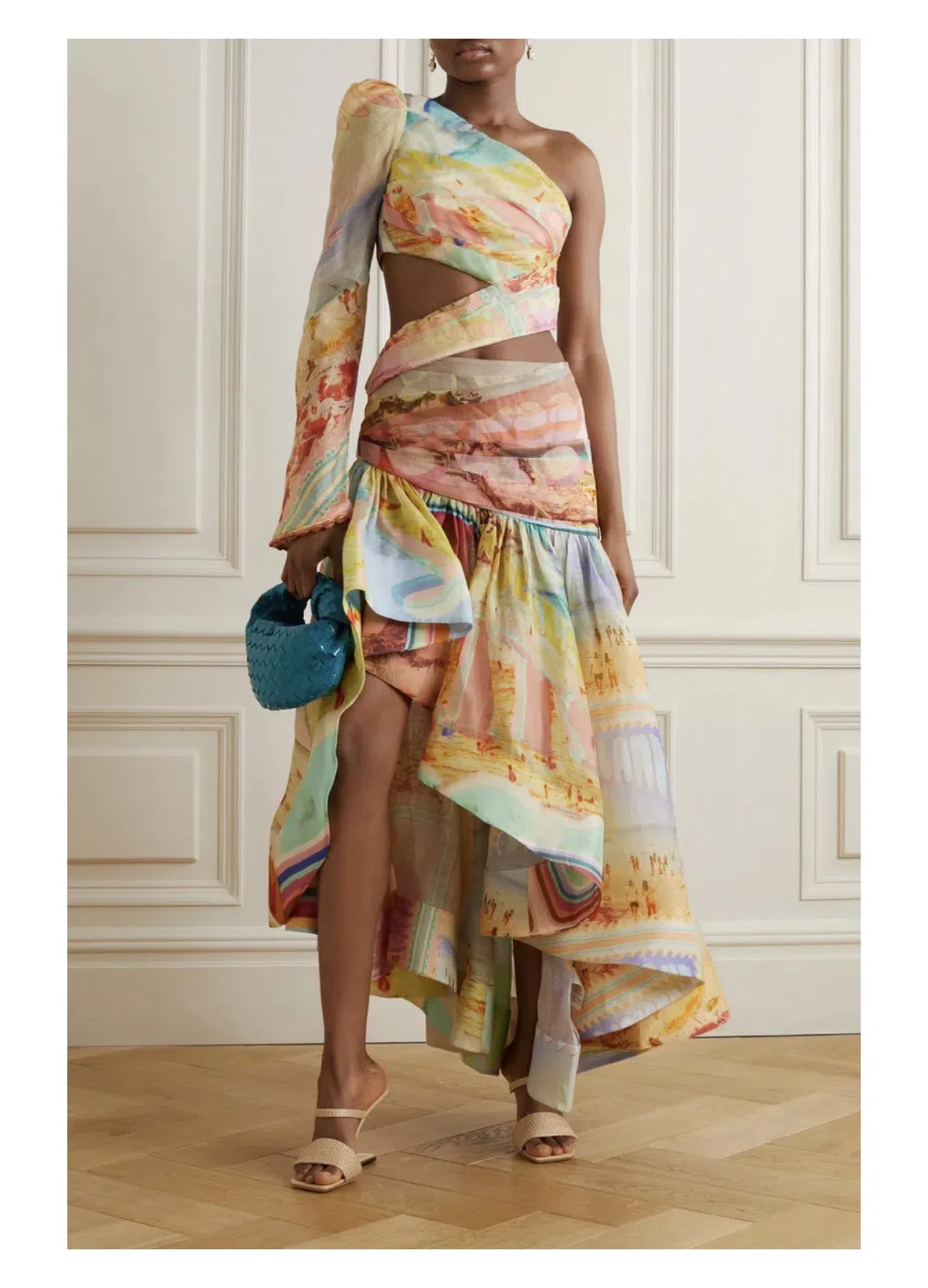 Zimmermann Tama Asymmetric Dress Multi Size 1 / AU 10 | The Volte