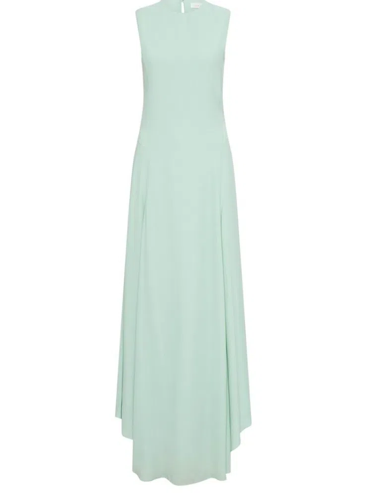 High Neck Reiss Doriana Mint Dress REISS Open Back Midi Dress - Main Image