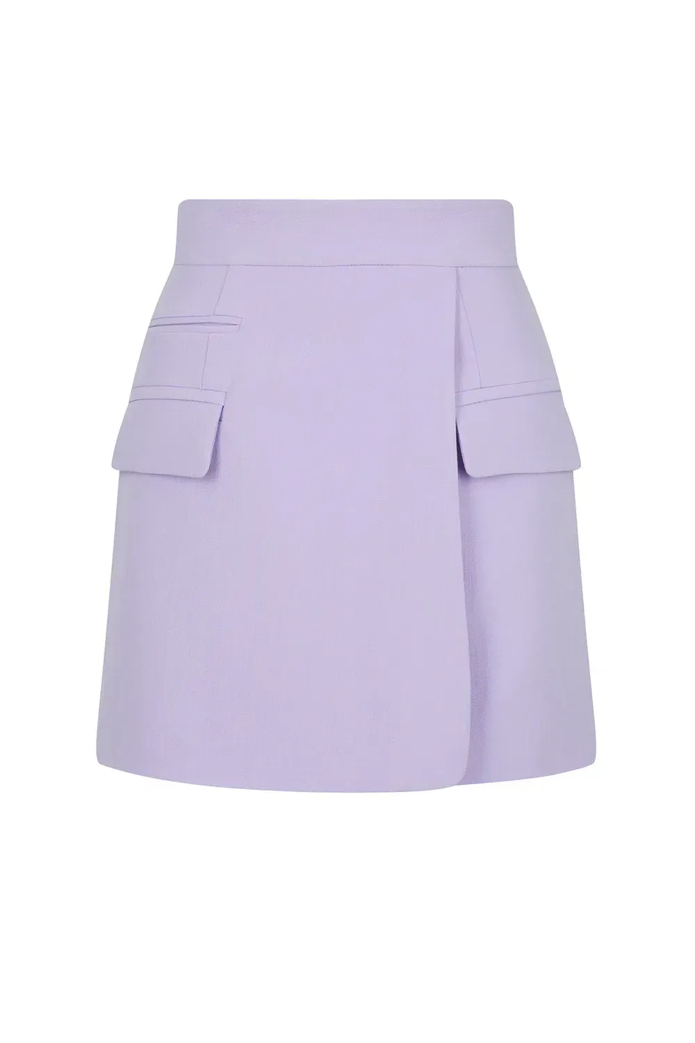 Shona Joy Irena Wrap Mini Skirt in Lavender Size 8 | The Volte