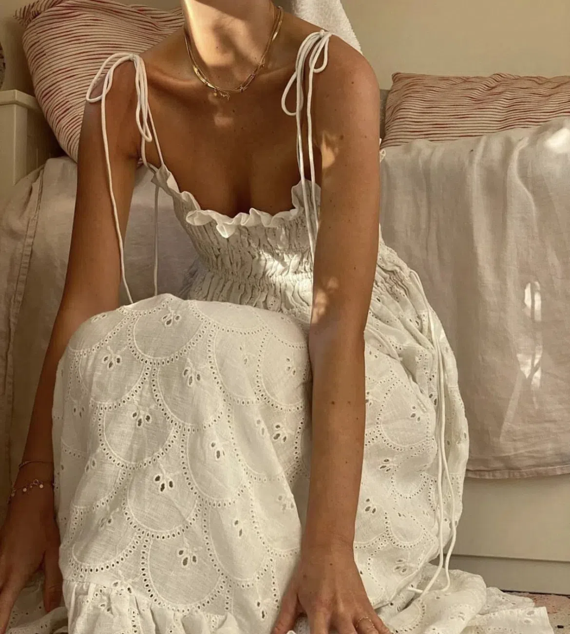 Everly Maxi Dress Champagne | The Volte