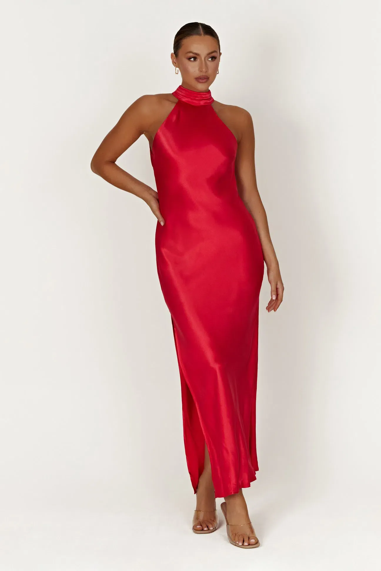 chinese dress ladies Palermo Halter Maxi Dress  KOOKA UK