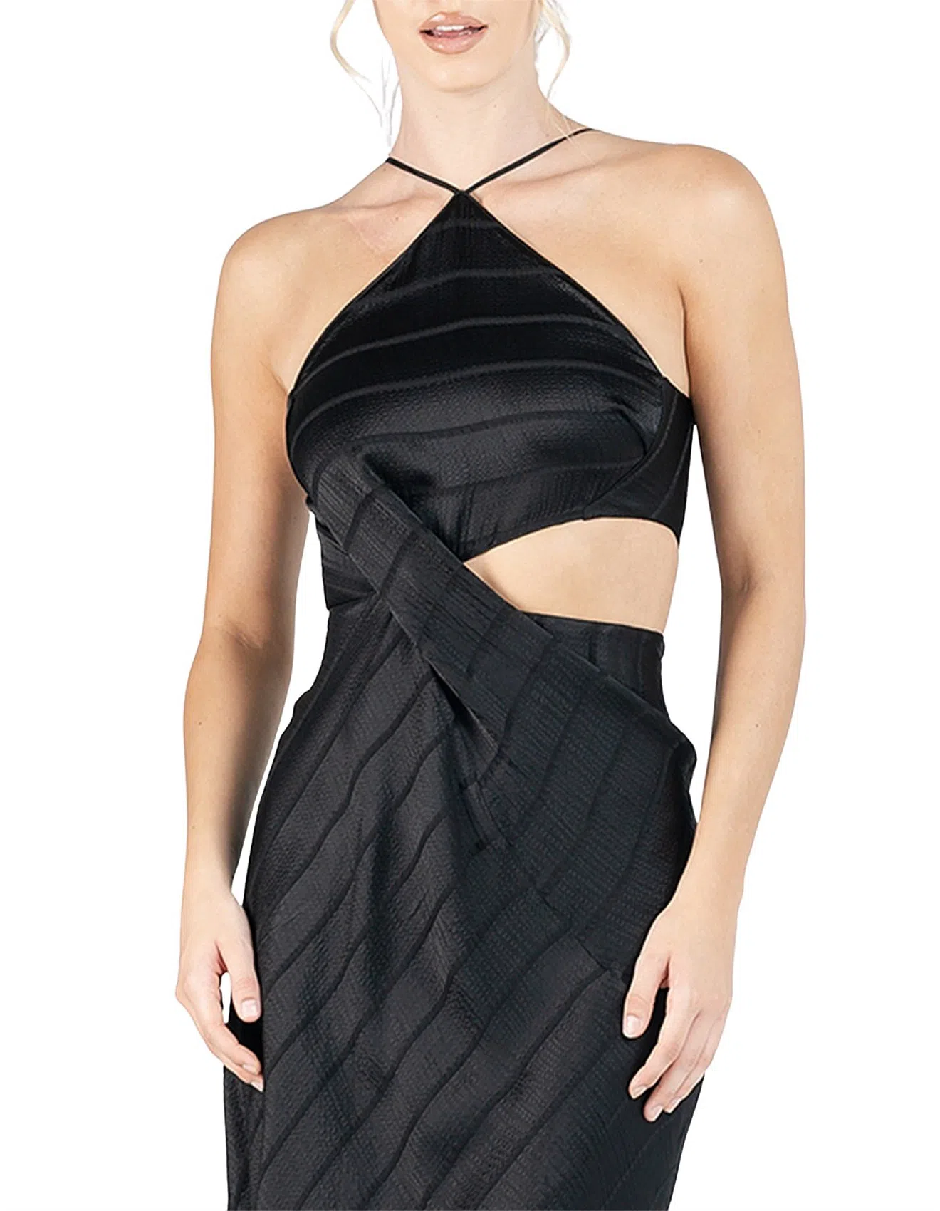 Genesis Strapless Diamante Maxi Dress | The Volte