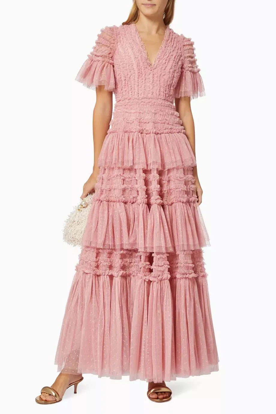 chinese dress ladies Cleo Appliqu Sleeveless Midi Dress