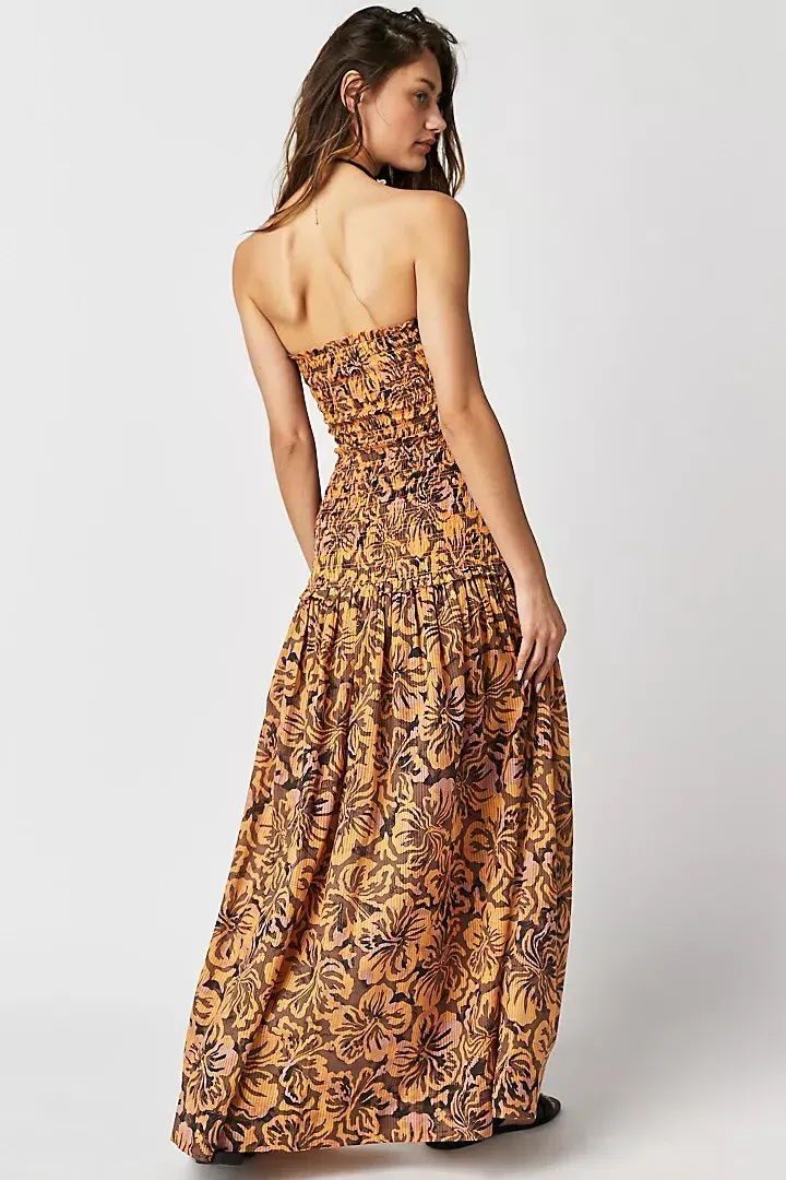 chinese dress ladies Cinder Strapless Maxi Dress