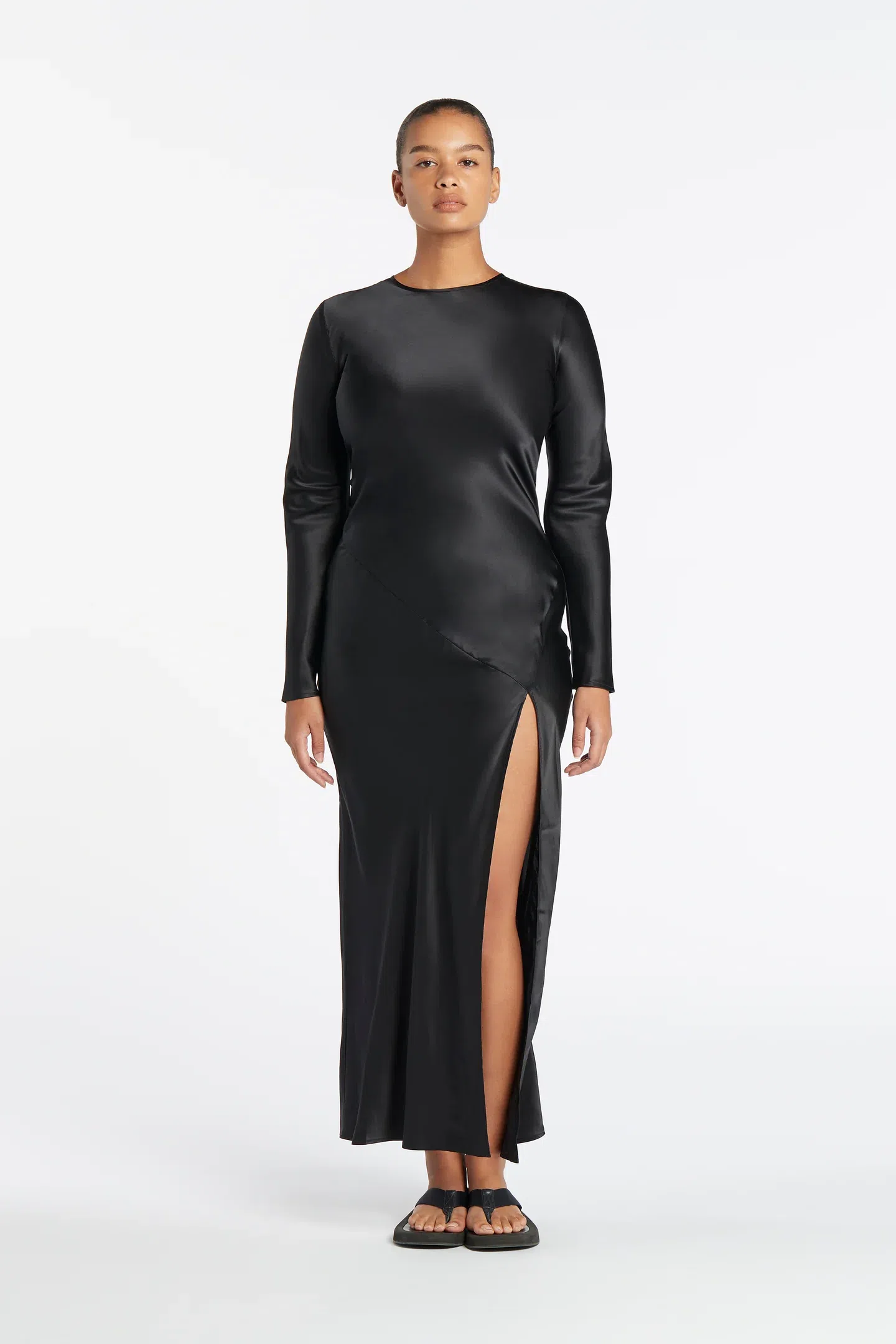 Sir the Label Kinetic Beaded Maxi Dress Black Size 2/AU 10 | The Volte