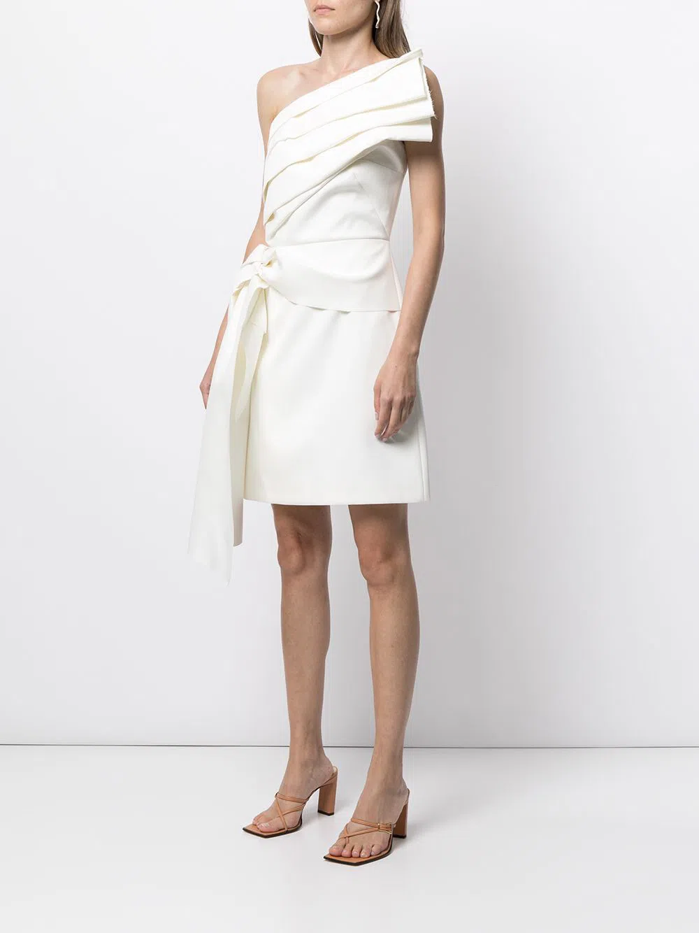 Dion Lee Fan Lace Mini Dress In White Size 8 | The Volte