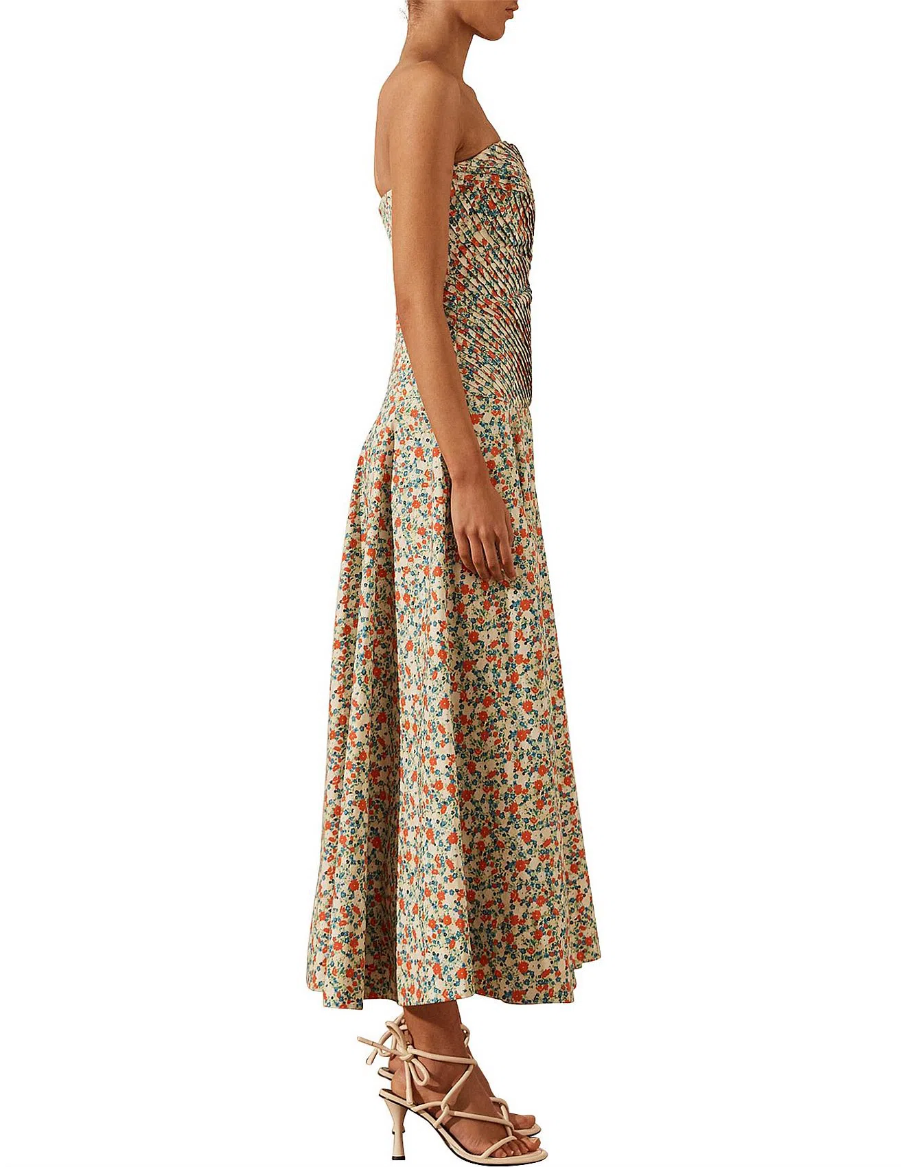 chinese dress ladies GANNI Gathered Maxi Dress – Closet Club main image 0