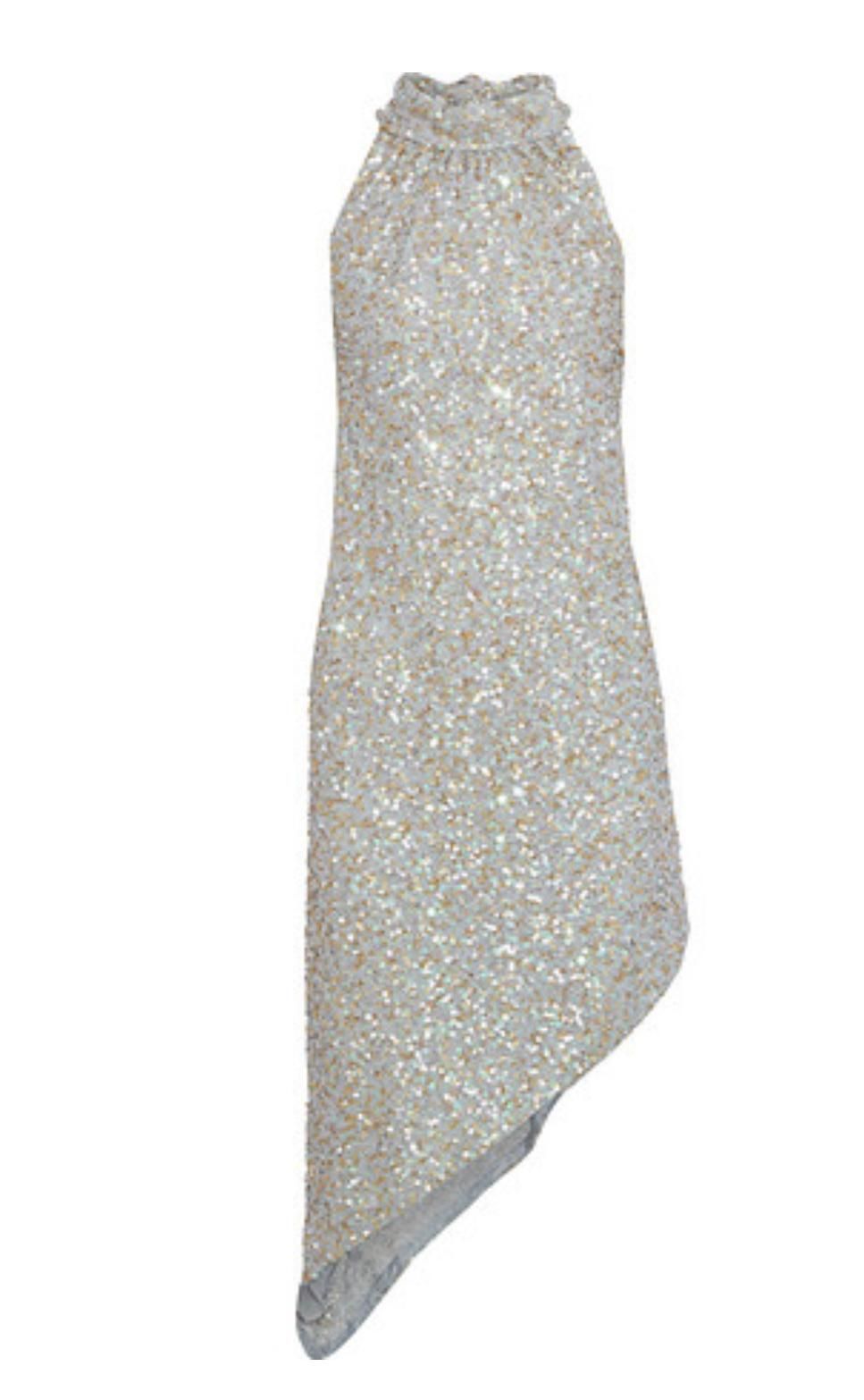 Anna Sui Asymmetric Sequin Embellished 
