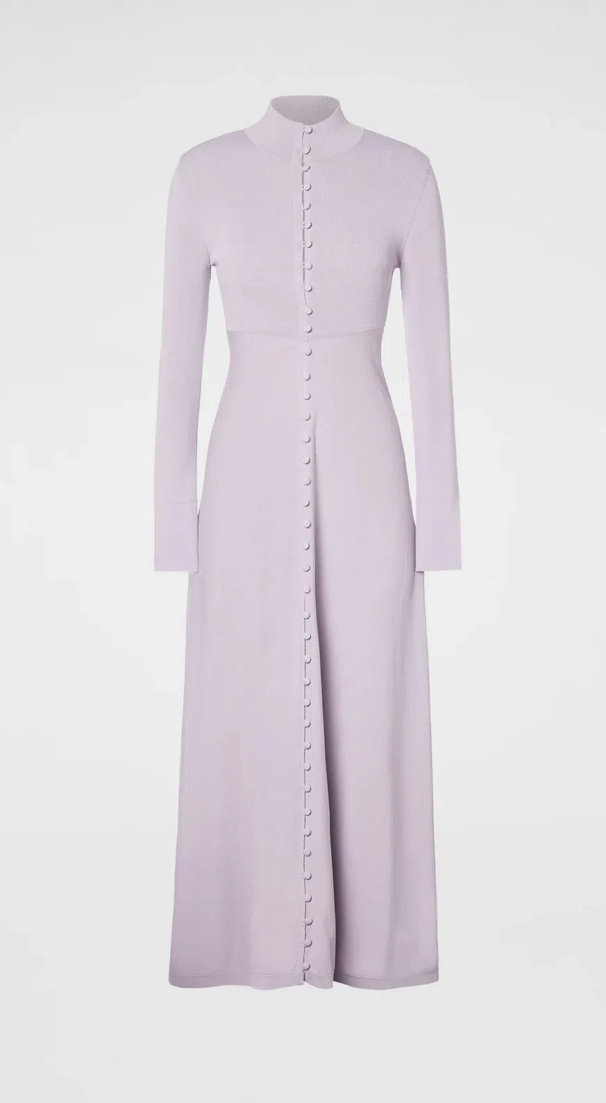 Scanlan Theodore Crepe Knit Button Polo Dress Pale Mauve Size 8 | The Volte
