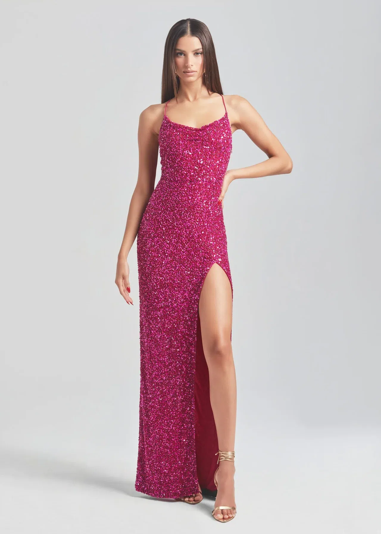 Retrofete Blair Sequin Dress Pink Size 6 | The Volte