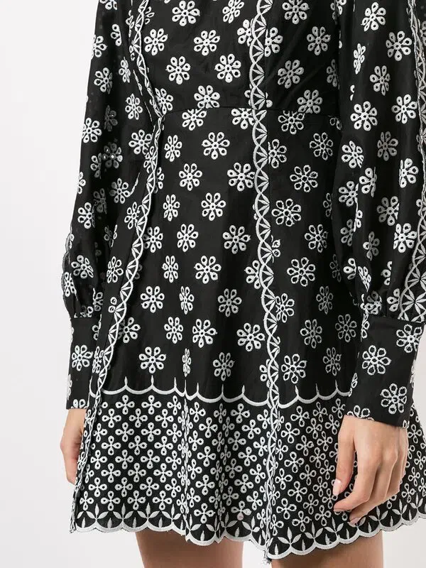 alice mccall black and white dress Alice Mccall Black Angels Sleeve Mini Dress Black/White Print Size 10