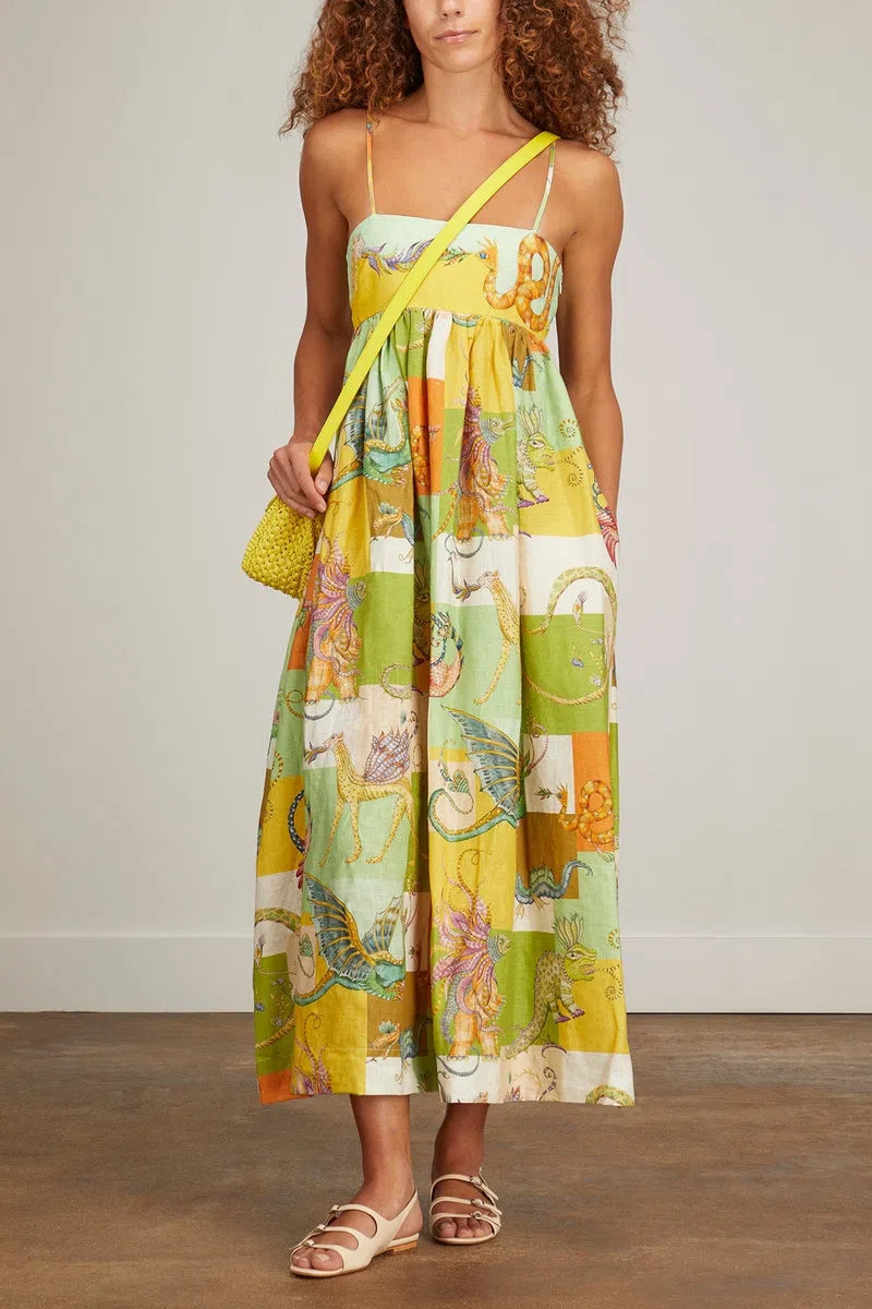 Alemais Jerome Midi Dress Multi Size 12 | The Volte