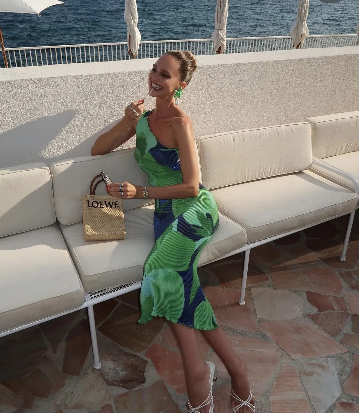 Lidee Naomi Gown Capri Green | The Volte