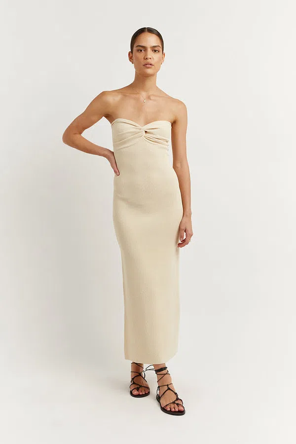 Dissh Anika Butter Knit Midi Dress Cream Size 6 | The Volte Dissh Anika Butter Knit Midi Dress Cream Size 6 | The Volte