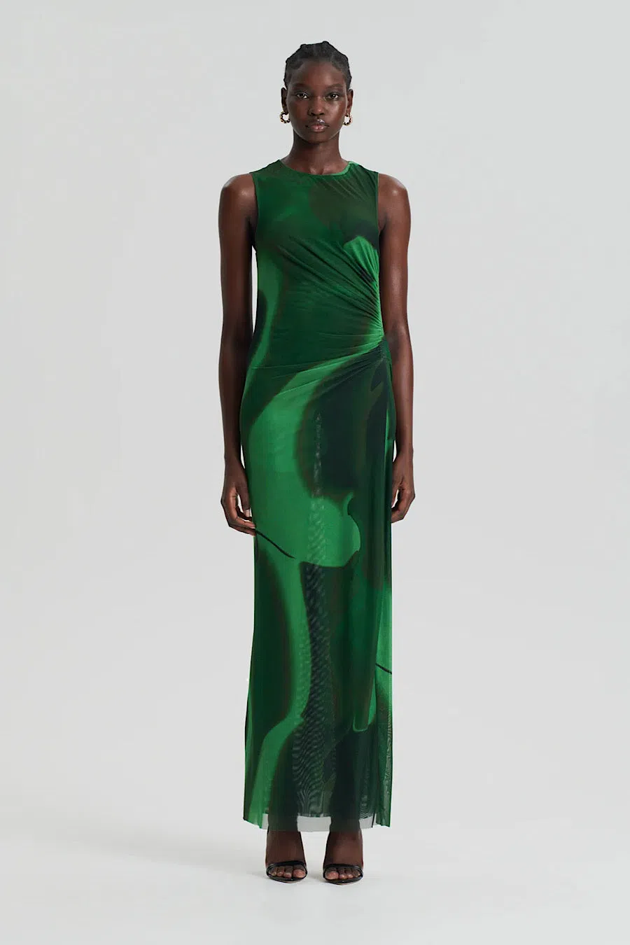 green emerald velvet dress The Persephone Dress | Emerald Green main image 0