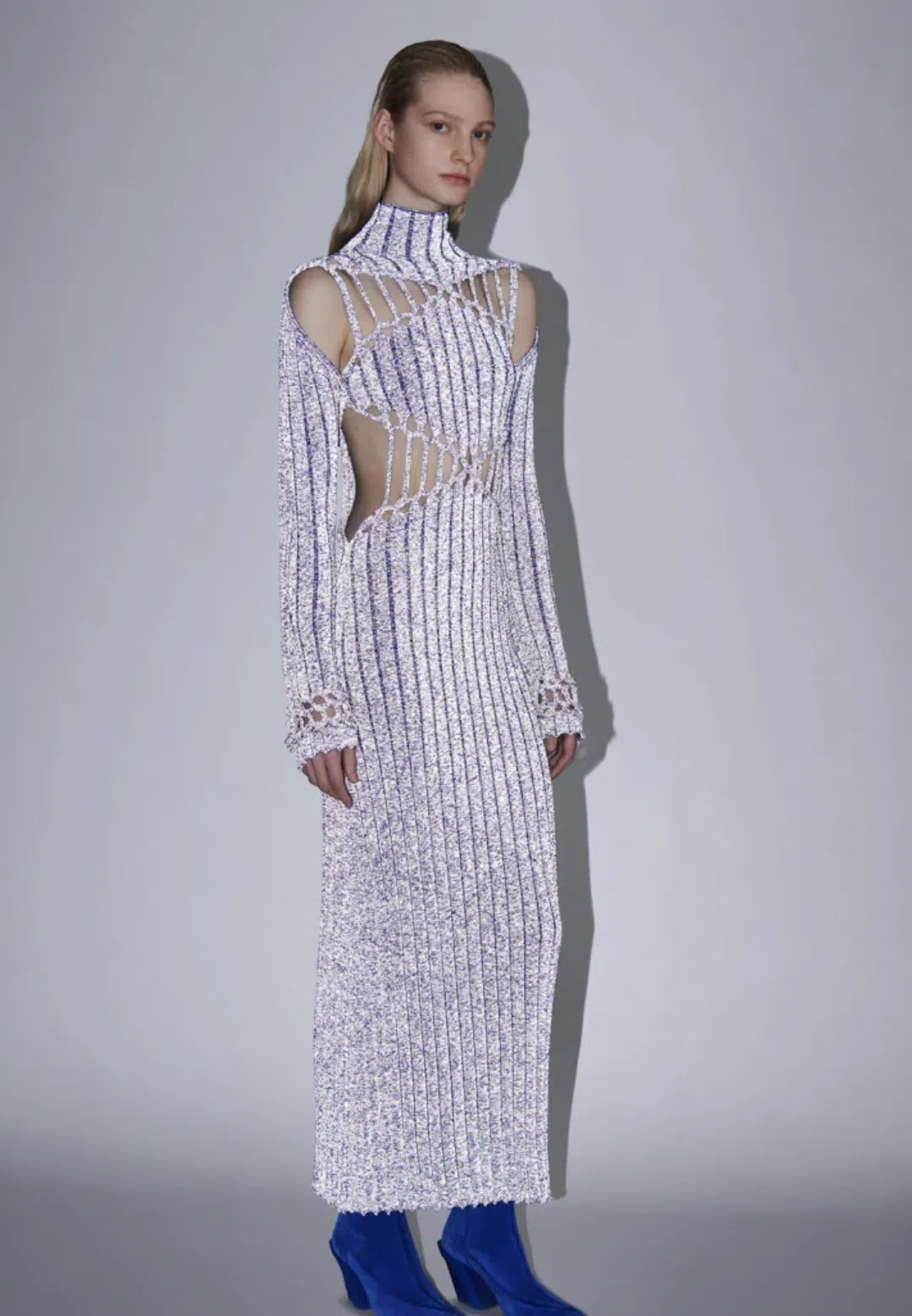 dion lee grey dress Dion Lee houndstooth deconstructed Lingerie Dress (For Hire) – EKOLUV main image 1