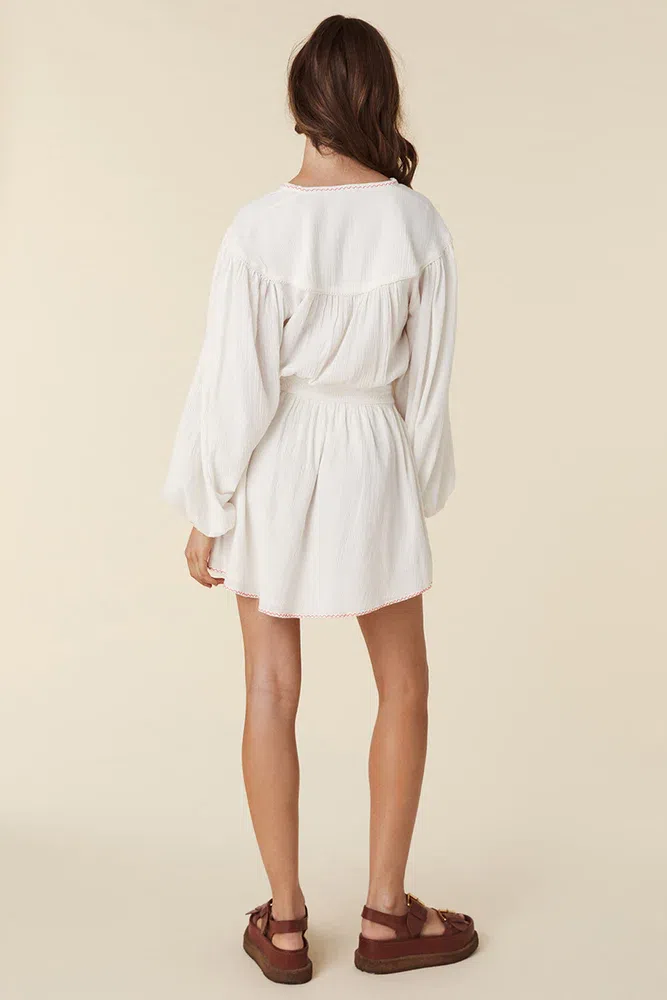 Spell Elodie Mini Dress White Size 14 | The Volte