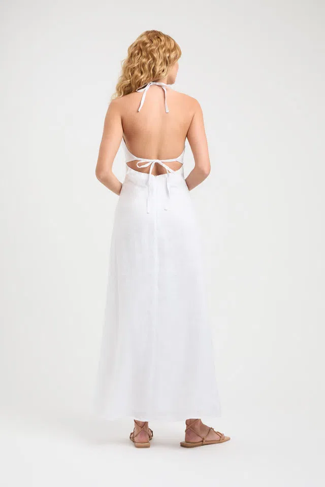 Kookai Tahiti Tied Dress White Size 6 | The Volte