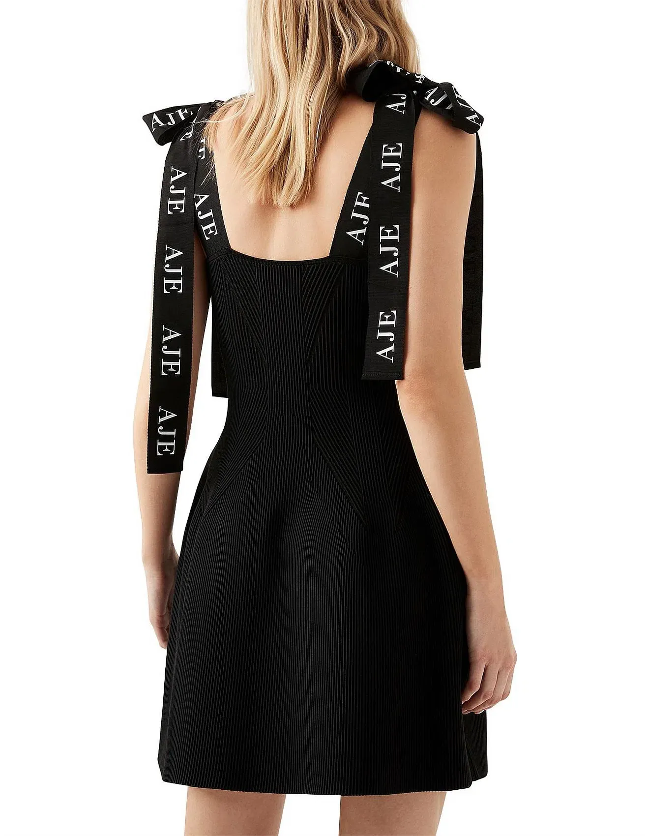 aje amber knit dress Aje Amber Knit Tie Mini Dress - Passion For Fashion