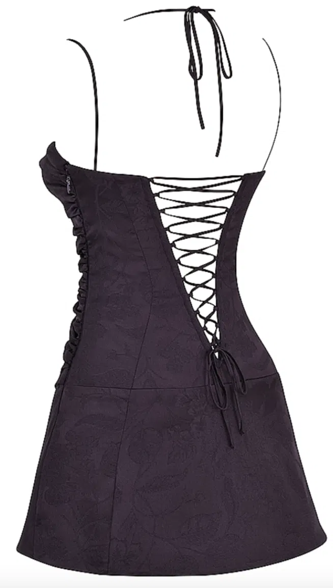 House of CB - Melia Nightshade Corset Mini Dress • Curated By KT