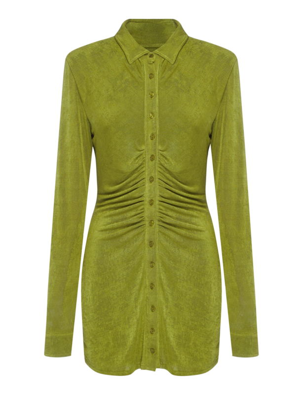 With Jean Andy Dress - Small - Forest 